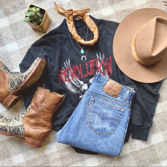 Vintage Levi’s 501 High Waist Jeans Vintage Straight Leg Jeans Denim 1994 31/32 - Picture 6 of 7